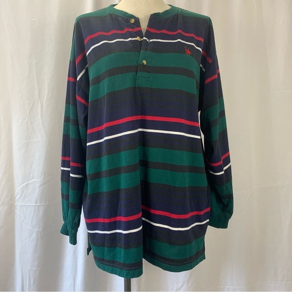 Vtg Knights of Round Table Long Sleeve Henley Shirt - Picture 1 of 8